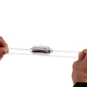 ANELLO FALLICO VIBRANTE "CLITIFIER" TRASPARENTE - immagine 3