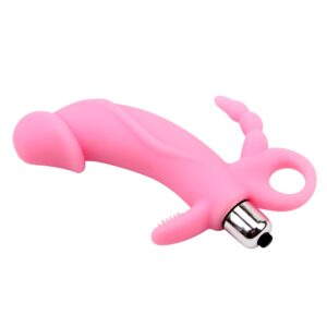 STIMOLATORE VIBRANTE PUNTO G E CLITORIDE "VENUS" ROSA - immagine 3