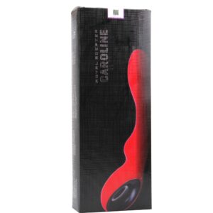 VIBRATORE IN PURO SILICONE "ROYAL SCEPTER CAROLINE" ROSSO - immagine 5