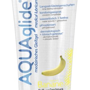 LUBRIFICANTE GEL AROMA BANANA "AQUAGLIDE" - 100 ML - immagine 1
