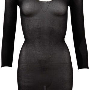 MINI ABITO SEMI TRASPARENTE NERO - TAGLIA UNICA - immagine 6