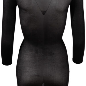 MINI ABITO SEMI TRASPARENTE NERO - TAGLIA UNICA - immagine 7