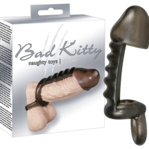 GUAINA FALLICA CON RILIEVI STIMOLANTI BAD KITTY "TPE SLEEVE III" - immagine 1