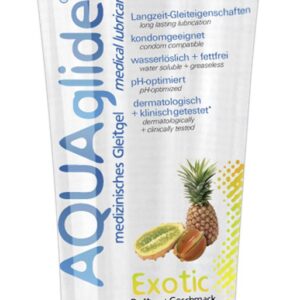 LUBRIFICANTE GEL AROMA FRUTTI ESOTICI "AQUAGLIDE" - 100 ML - immagine 1