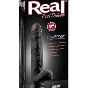 VIBRATORE REALISTICO "REAL FEEL DELUXE 7" NERO - 27.5 CM - immagine 3