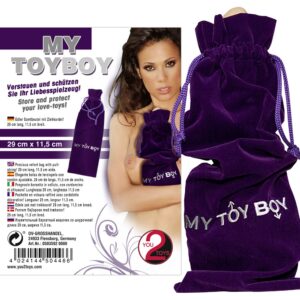 CUSTODIA PORTA SEX TOYS  IN VELLUTO VIOLA - immagine 1