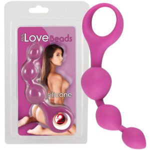 CATENA ANALE FLESSIBILE "LOVE BEADS" - 14 CM - immagine 1