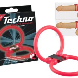 ANELLO FALLICO DOPPIO HI-TECH MAGNETICO "TECHNO" - immagine 1