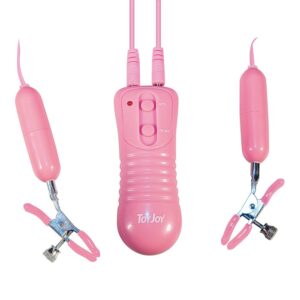PINZE PER CAPEZZOLI CON VIBRAZIONE "CLIFFHANGERS " ROSA - immagine 1