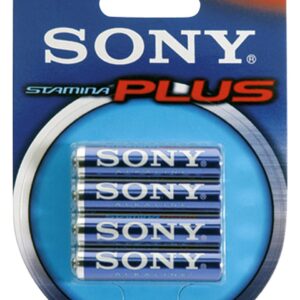 BLISTER 4 BATTERIE SONY MINI STILO STAMINA PLUS "AAA" - immagine 1