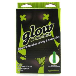 PERIZOMA FLUORESCENTE CON OVULO VIBRANTE PIPEDREAM "GLOW" - FANTASIA ZEBRATA - immagine 5