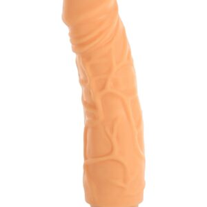 VIBRATORE REALISTICO "VINYL P-SHAPE" CARNE - 19 CM - immagine 1