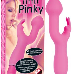 VIBRATORE CON STIMOLAZIONE CLITORIDE "LITTLE PINKY" - immagine 1