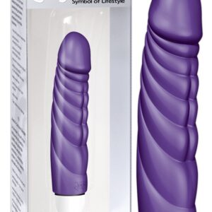 VIBRATORE REALISTICO CON RILIEVI AD ONDA "MR. PERFECT" VIOLA - 18 CM - immagine 3