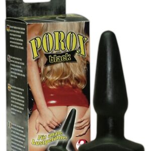 CUNEO ANALE "POROX" NERO - 13 CM - immagine 1