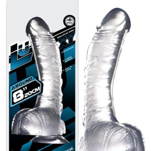 FALLO REALISTICO TRASPARENTE CON BASE A VENTOSA "LUXY 8" - 20 CM - immagine 1