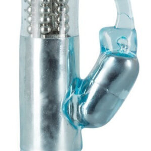 VIBRATORE RABBIT "CRAZY CLIT TICKLER" BLU - 21.5 CM - immagine 4