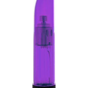 VIBRATORE CLASSICO TRASPARENTE "CRYSTAL CLEAR LADYFINGER" VIOLA - 11.5 CM - immagine 1