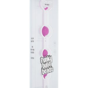 CATENA ANALE A 4 SFERE STIMOLANTI "FUNKY BUTT BEADS" FUCSIA - immagine 3