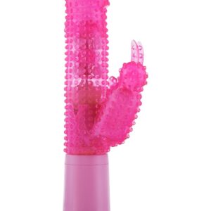 VIBRATORE RABBIT CON TESTA ROTANTE "BUNNY ON A BUDGET" - 17 CM - immagine 3
