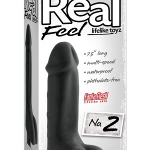 VIBRATORE REALISTICO "REAL FEEL LIFELIKE 2" NERO - 20 CM - immagine 3