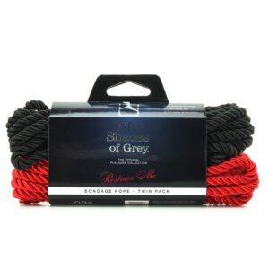 SET 2 CORDE PER BONDAGE E SHIBARI 50 SFUMATURE DI GRIGIO "TRATTIENIMI" - immagine 6