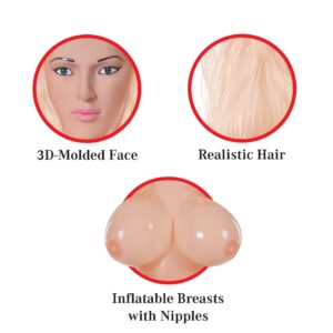 BAMBOLA GONFIABILE REALISTICA PIPEDREAM "MONA MOUNTAINS" - immagine 4