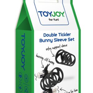 SET 2 GUAINE FALLICHE UNA CON DOPPIO VIBRATORE E STIMOLATORE CLITORIDE - immagine 5