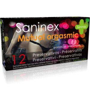PROFILATTICI SANINEX "MUTUAL ORGASMIC" 12 PEZZI - immagine 1