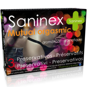 PROFILATTICI SANINEX "MUTUAL ORGASMIC" 3 PEZZI - immagine 1
