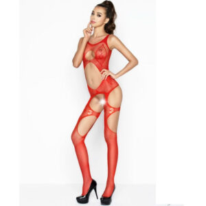 BODYSTOCKING PASSION WOMAN "BS039" ROSSO - TAGLIA UNICA - immagine 1