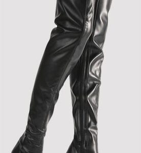 STIVALI NERI IN SIMILPELLE "LUGANO" - immagine 4