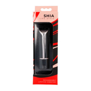 VIBRATORE A FORMA DI ROSSETTO "LIPS STYLE SHIA" BLACK&RED - immagine 5