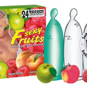 PROFILATTICI AROMATIZZATI E COLORATI SECURA "SEXY FRUITS" - 24 PEZZI - immagine 1