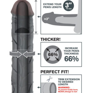 GUAINA FALLICA FANTASY XTENSIONS "MEGA 3" - immagine 5