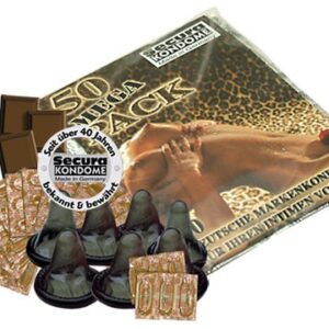 PROFILATTICI AROMA CIOCCOLATO SECURA "BLACK POWER" - 50 PEZZI - immagine 1