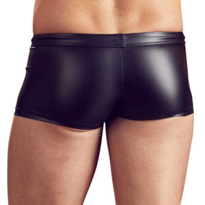 BOXER UOMO ELASTICIZZATI CON ZIP E TASCA "NEK" COLORE NERO - immagine 4