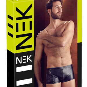 BOXER UOMO ELASTICIZZATI CON ZIP E TASCA "NEK" COLORE NERO - immagine 8