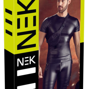 T-SHIRT UOMO STRETCHY CON MARSUPIO "NEK" COLORE NERO - immagine 9