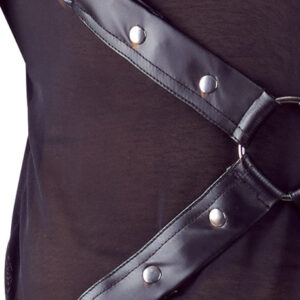 T-SHIRT UOMO STRETCHY MANICHE LUNGHE "NEK" COLORE NERO - immagine 8