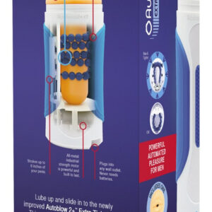 MASTURBATORE AUTOMATICO AUTOBLOW "2 PLUS XT" SESSO ORALE AUTOMATICO - immagine 5