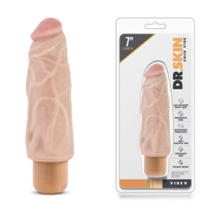 VIBRATORE REALISTICO "DR. SKIN COCK VIBE 9" CARNE - - immagine 1