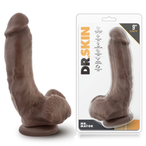 FALLO REALISTICO "DR. SKIN MR D COCK 9" CHOCOLATE - immagine 1