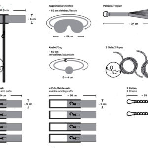 TAVOLO BONDAGE SET BDSM COSTRITTIVO "BONDAGE BOARD" - immagine 13