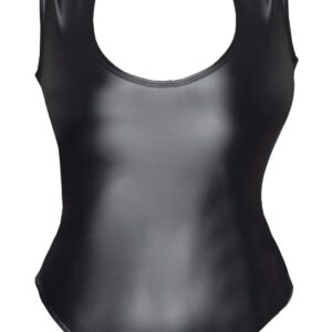 Cottelli Collection Party Sexy Body Elastico da Donna Nero Aperto Senza Maniche - immagine 4