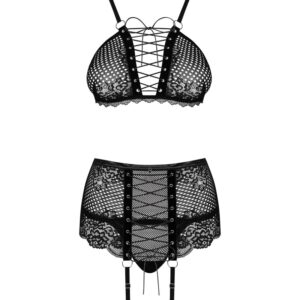 Reggiseno, reggicalze e perizoma nel set Basitta di Obsessive. - immagine 3