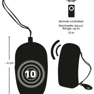 OVULO VIBRANTE CON TELECOMANDO WIRELESS "BAD KITTY" ROSSO - immagine 6
