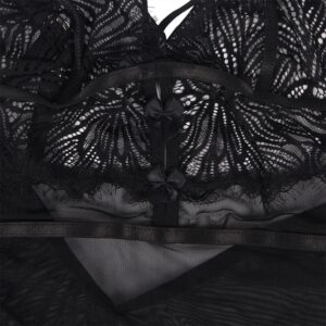 SUBBLIME - BABYDOLL CON SPALLINE REGOLABILI IN PIZZO NERO L/XL - immagine 13