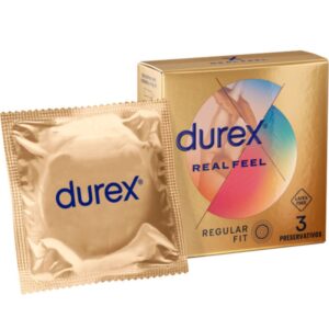 DUREX - PRESERVATIVI REAL FEEL 3 UNITÀ - immagine 1