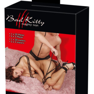 SET DI 3 CORDE INTRECCIATE BAD KITTY "BONDAGE ROPES" - immagine 4